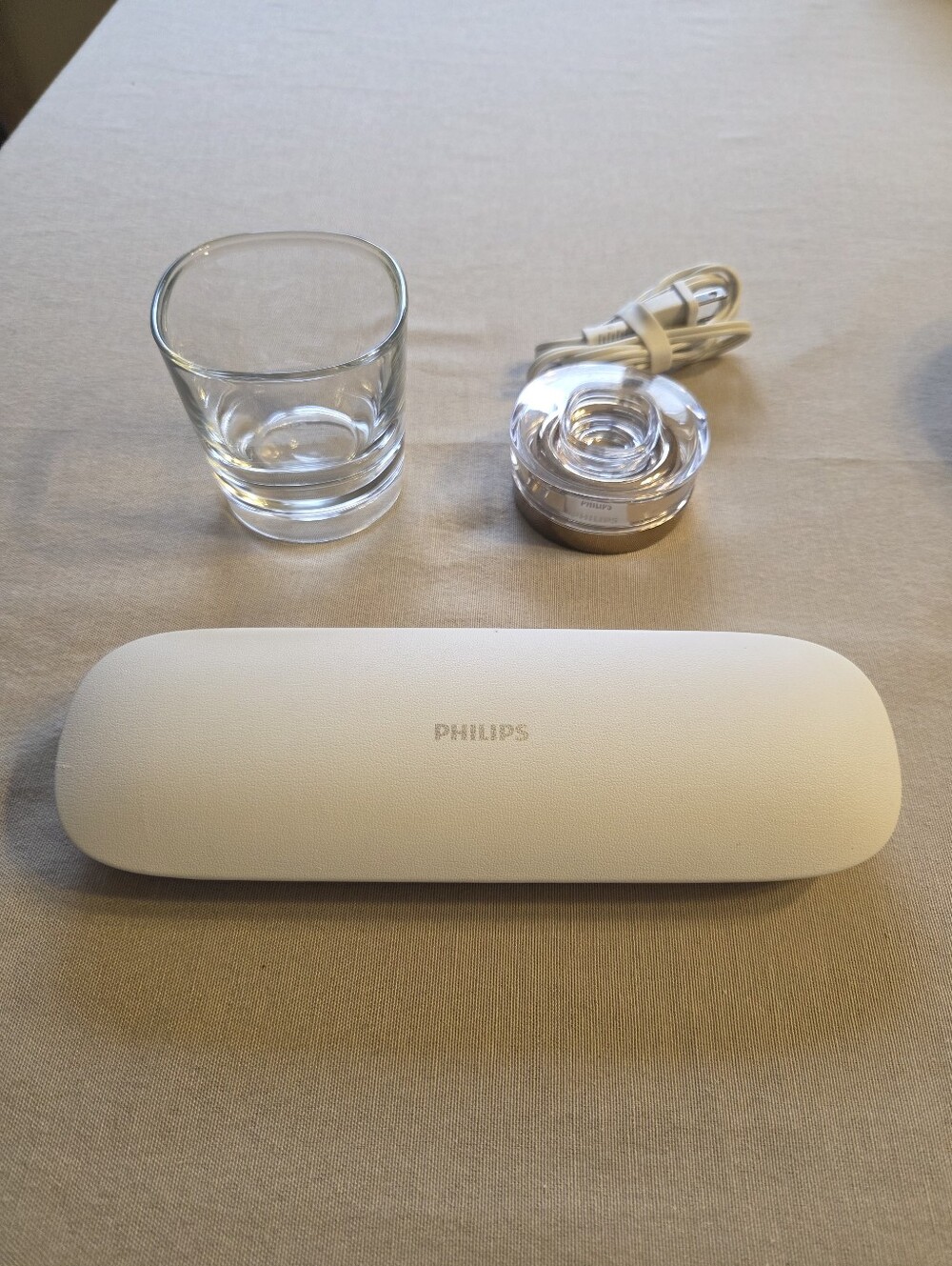 Philips Sonicare Diamond Clean Travel Case + Charger + Charging Glass - Gold